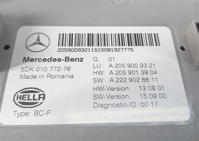 Thumbnail 4: 16 MERCEDES C300 GLC300 C63 AMG (W205 X253) FRONT SAM FUSE RELAY CONTROL MODULE 