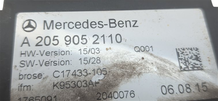 Thumbnail 4: 2016 MERCEDES C450 (W205) REAR TRUNK LID SMART OPENER CONTROL MODULE