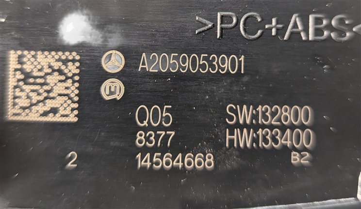 Thumbnail 6: 2016-2018 MERCEDES C300 C350 C450 C63 (W205) MEDIA CONTROL SWITCH w/ CLOCK