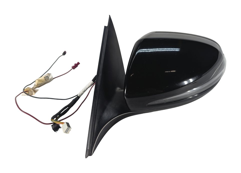 Thumbnail 4: 15-16 MERCEDES C300 C350 C400 C450 (W205) LEFT BLIND SPOT DOOR MIRROR (Black)