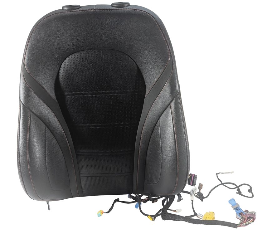 2016 MERCEDES C450 W205 FRONT LEFT DRIVER UPPER HEATED SEAT BACK CUSHION (Black)