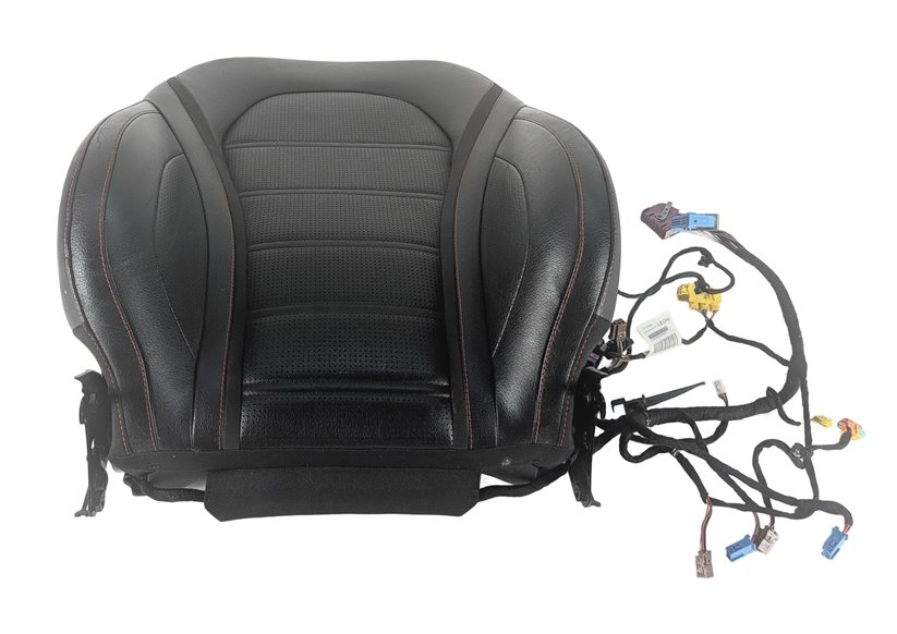 Thumbnail 3: 2016 MERCEDES C450 W205 FRONT LEFT DRIVER UPPER HEATED SEAT BACK CUSHION (Black)