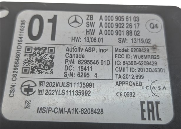 Thumbnail 3: 2015-2016 MERCEDES C300 C350 C400 C450 C63 (W205) REAR BLIND SPOT RADAR MODULE