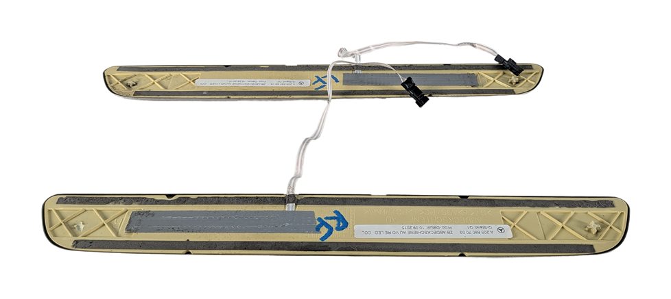Thumbnail 3: 2016 MERCEDES C450 W205 FRONT LEFT/RIGHT ILLUMINATED DOOR SILL PLATE SET/2