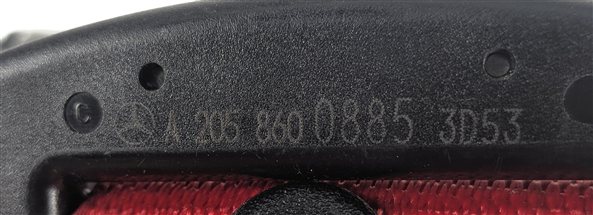 Thumbnail 6: 2016 MERCEDES C450 W205 REAR RIGHT SEATBELT RETRACTOR (Red)