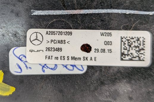 Thumbnail 16: 2016 MERCEDES C450 W205 BURMESTER SPEAKER GRILLE COVER SET/4 (Black Ash)