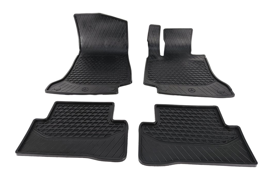 2016 MERCEDES C450 W205 FRONT REAR RUBBER ALL WEATHER FLOOR MAT SET/4 BLACK