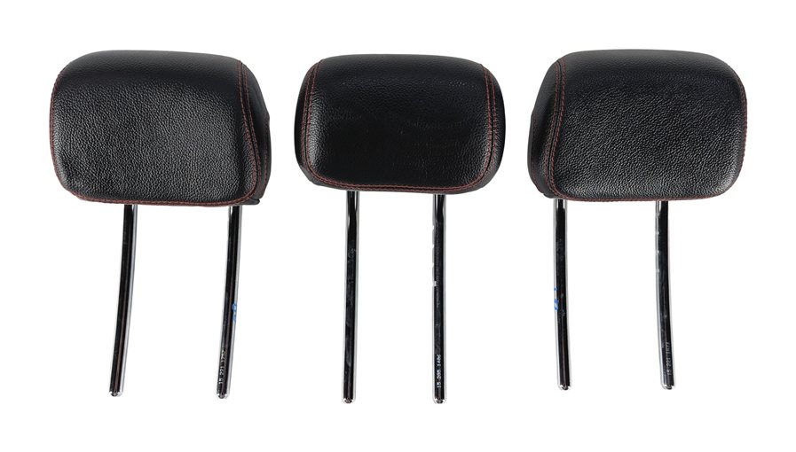 Thumbnail 2: 15-23 C GLC CLASS W205 X253 REAR LEFT RIGHT & CENTER SEAT HEADREST SET 3 (Black)