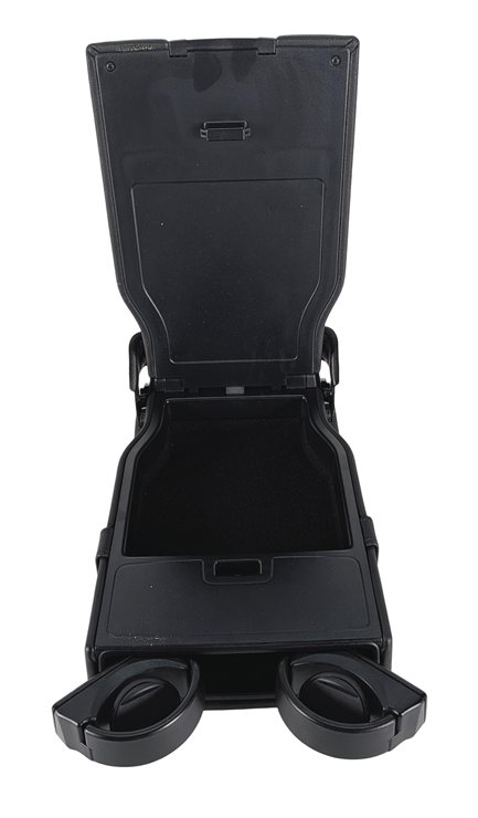 Thumbnail 4: 15-23 MERCEDES C GLC E CLS W205 X253 W213 REAR CENTER ARMREST CUP HOLDER (Black)