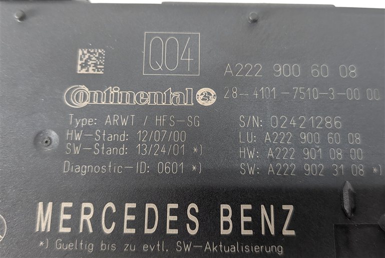 Thumbnail 4: 15-17 MERCEDES C CLASS W205 TRUNK LID RELEASE OPENER CONTROL MODULE