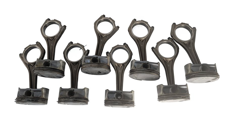 Thumbnail 3: 2004-2010 BMW 550i 650i 750i X5 (E60 E65 E66 E70) 4.8L V8 ENGINE PISTON SET (8)