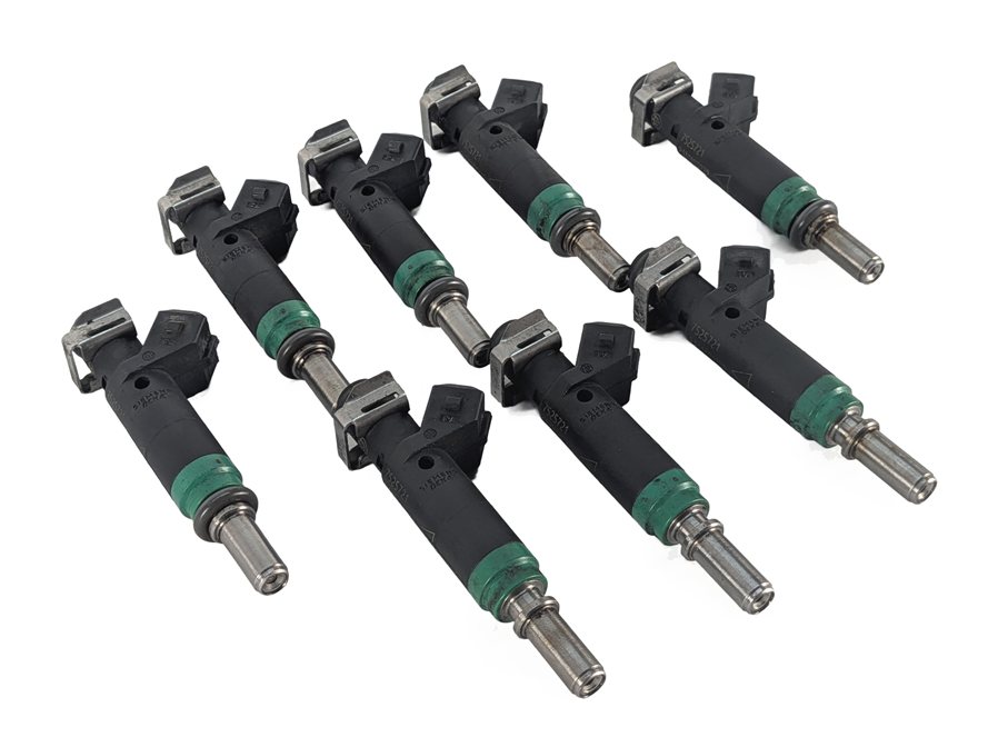 Thumbnail 1: 04-10 BMW 545i 745i 750i X5 (E53 E60 E63 E65 E70) 4.4L 4.8L FUEL INJECTOR SET/8