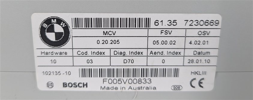 Thumbnail 4: 08-14 BMW X6 X6M (E71) REAR TRUNK LIFT HATCH GATE DOOR LIFTGATE CONTROL MODULE