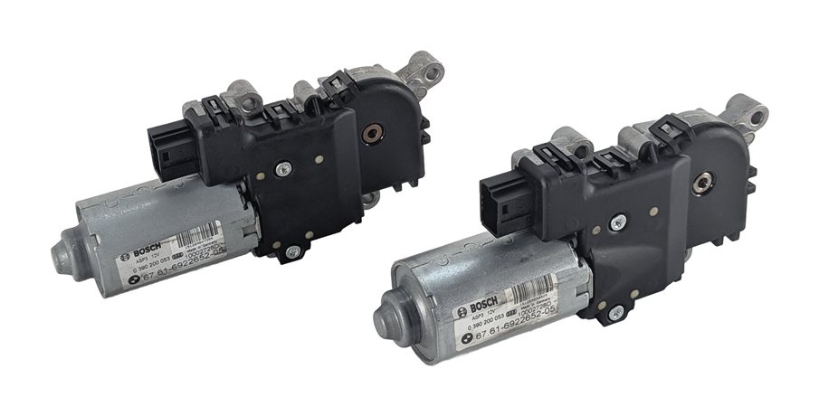 04-13 BMW X5 E53 E70 04-11 X3 (F25) PANORAMIC GLASS SUNROOF SUN ROOF MOTOR SET 2
