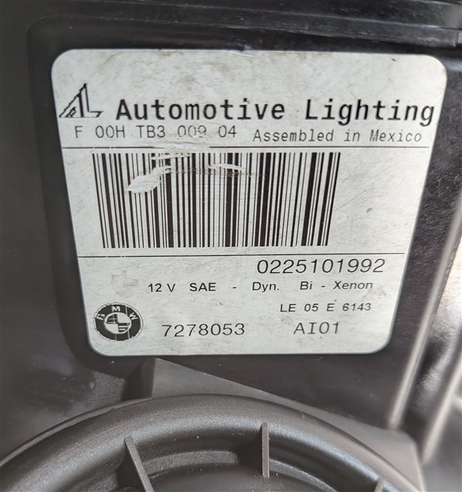Thumbnail 7: 07-11 BMW X5 (E70) LEFT DRIVER XENON HID ADAPTIVE DYNAMIC HEADLIGHT LIGHT LAMP