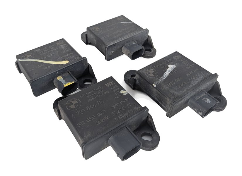 2010 BMW X5 (E70) TIRE PRESSURE MONITOR TPMS TRIGGER MODULE SET/4