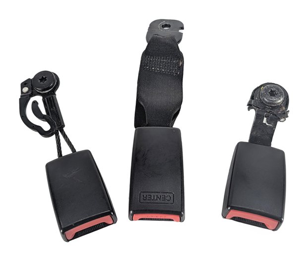 Thumbnail 2: 2010 BMW X5 (E70) REAR 2ND ROW SEAT SEATBELT BUCKLE RECEIVER SET/3 (Black)