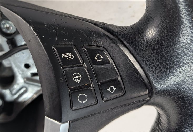 Thumbnail 12: 07-13 BMW X5 (E70) LEFT DRIVER HEATED M SPORT STEERING WHEEL w/SWITCHES (Black)