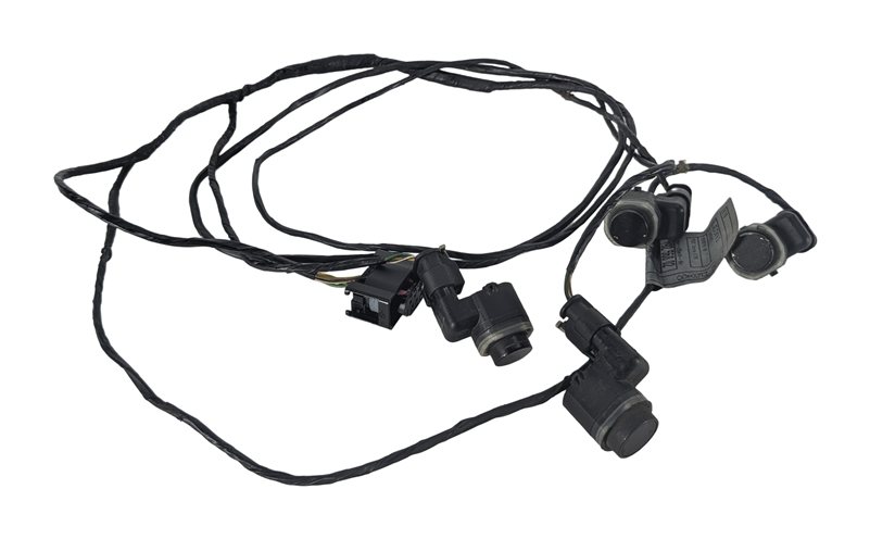 2010 BMW X5 E70 PARK ASSIST PDC DISTANCE SENSOR SET/4 w/HARNESS (White)