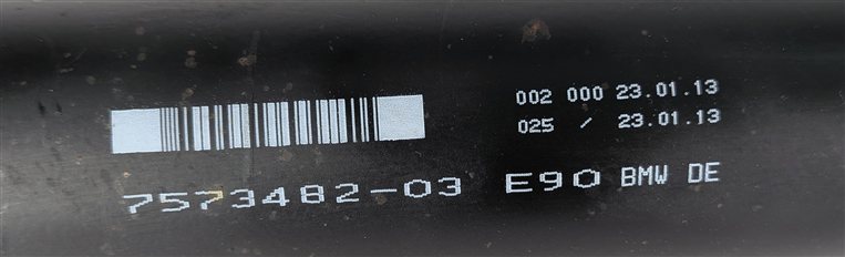 Thumbnail 7: 2007-2015 BMW X1 28iX 328Xi (E84 E90) AWD REAR DIFFERENTIAL DRIVE LINE SHAFT
