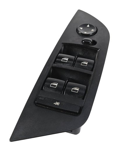 Thumbnail 2: 12-15 BMW X1 E84 FRONT LEFT DRIVER DOOR MASTER WINDOW SWITCH (w/o P-FOLD) BLACK