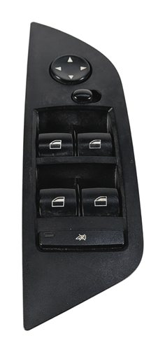Thumbnail 3: 12-15 BMW X1 E84 FRONT LEFT DRIVER DOOR MASTER WINDOW SWITCH (w/o P-FOLD) BLACK