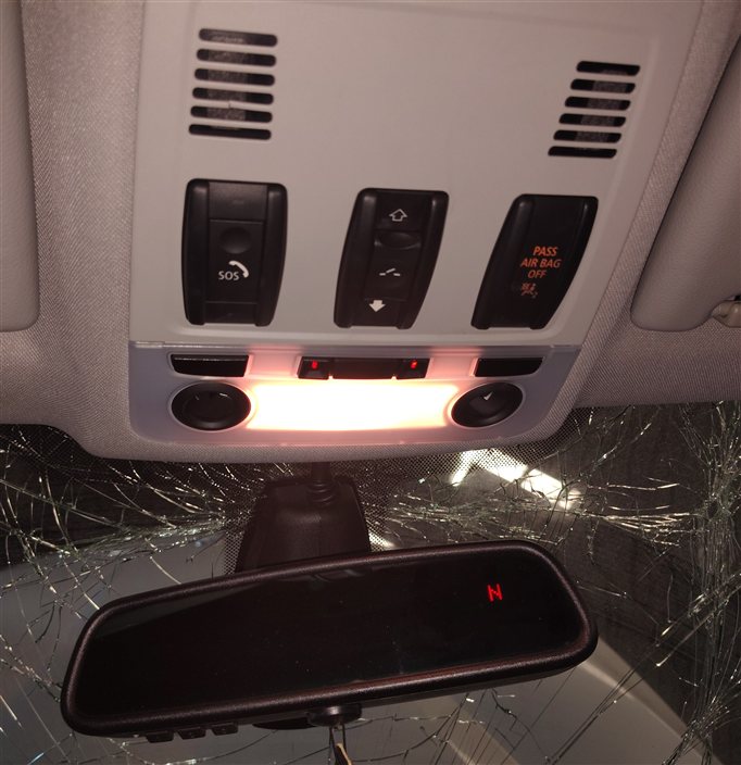 Thumbnail 2: 04-15 M3 X1 X3 X5 X5M X6 X6M E90 E83 E84 E70 E71 REARVIEW MIRROR COMPASS (Black)