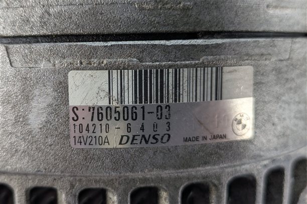Thumbnail 6: 12-18 BMW 328i 428i 528i X1 X3 Z4 (E89 F25 F26 F30 F33) 2.0L 210 AMP ALTERNATOR