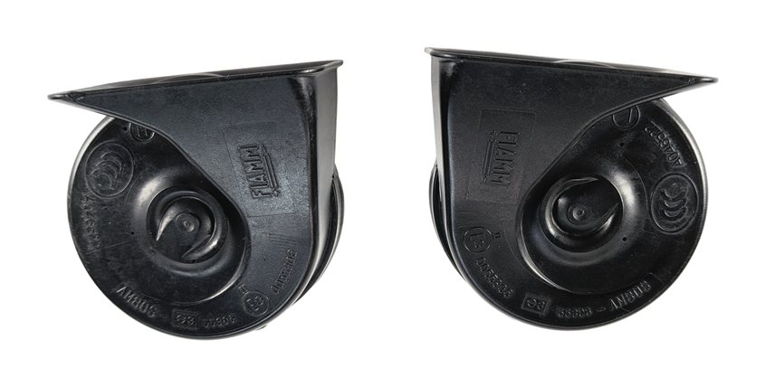 06-15 BMW 325i 328i 330i 335i M3 X1 E90 HIGH & LOW TONE NOTE SAFETY HORN SET/2