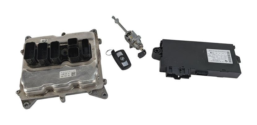 Thumbnail 2: 13-16 BMW X1 Z4 E84 E89 2.0L N20 TURBO ECM DME CAS 3 IMMOBILIZER MODULE KEY SET
