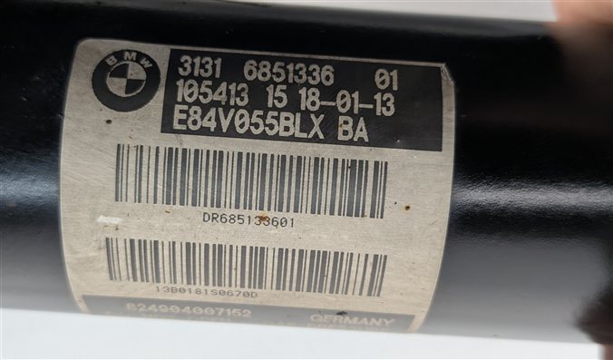 Thumbnail 7: 12-15 BMW X1 (E84) AWD FRONT LEFT & RIGHT STANDARD SUSPENSION SHOCK STRUT SET 2