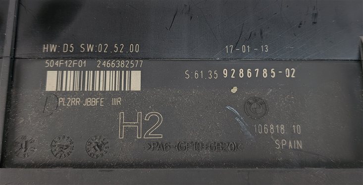 Thumbnail 5: 12-15 BMW 335 X1 (E84 E90 E92 E93) PRIMARY BODY CONTROL MODULE COMPUTER (BCM)