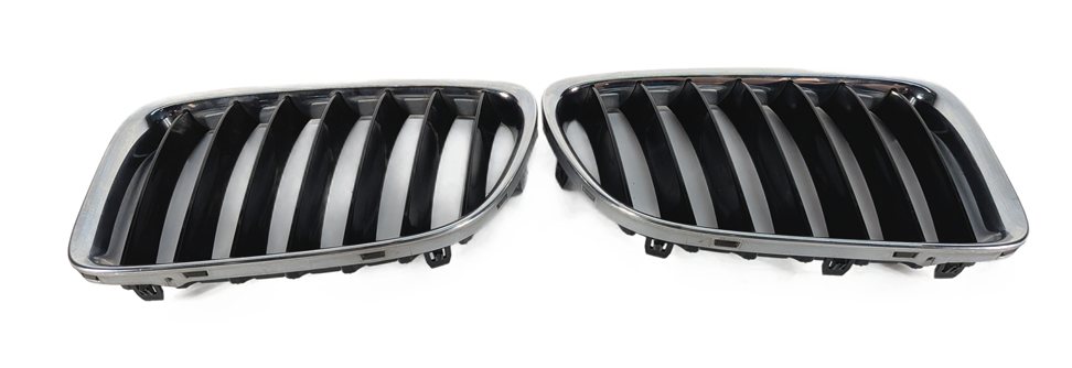 13-15 BMW X1 E84 M-SPORT FRONT KIDNEY GRILLE LEFT RIGHT SET/2 BLACK