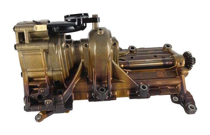 2013 BMW X1 E84 2.0L N20 ENGINE OIL FLUID PUMP BALANCE SHAFT ASSEMBLY