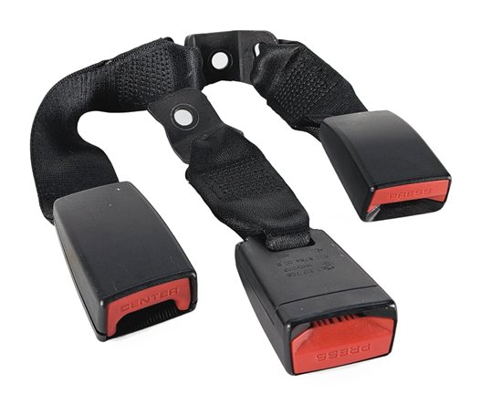 2013 BMW X1 E84 REAR SEATBELT BUCKLE RECEIVER SET/3 (Black)