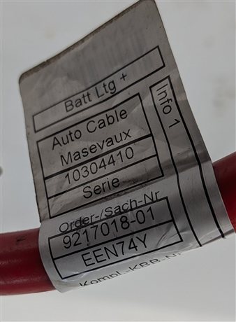 Thumbnail 5: 2013 BMW X1 E84 2.0L POSITIVE BATTERY CABLE w/SRS TERMINAL CLAMP