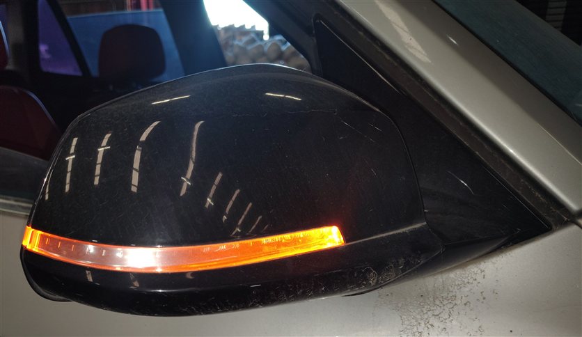 Thumbnail 2: 13-15 BMW X1 E84 RIGHT PASSENGER POWER HEATED DOOR MIRROR w/TURN SIGNAL (Silver)