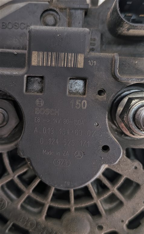Thumbnail 6: 2009-2012 MB C230 C250 C300 C350 GLK350 (W204) AWD 150 AMP ALTERNATOR CHARGER