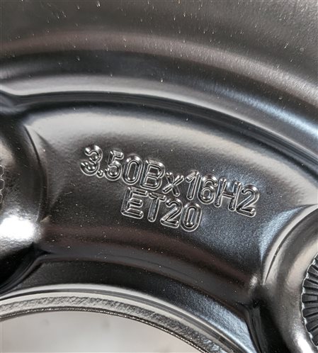 Thumbnail 4: 08-13 MERCEDES C230 C250 C300 C350 (W204) 16x3-1/2 ROADSIDE SPARE TIRE WHEEL RIM