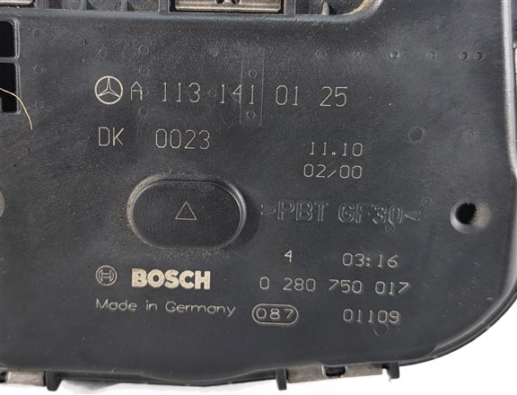 Thumbnail 4: 05-13 MERCEDES C E GLK ML S CLK R SLK (W203 W204 W211 W212 W164) THROTTLE BODY