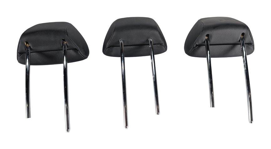 Thumbnail 3: 11-14 MERCEDES C250 C300 C350 C63 AMG W204 REAR SEAT HEADREST SET/3 BLACK
