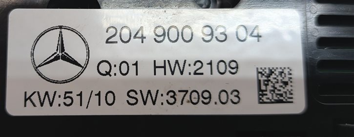 Thumbnail 6: 11-12 MERCEDES C GLK CLASS (X204 W204) HEATER A/C TEMPERATURE CLIMATE CONTROL