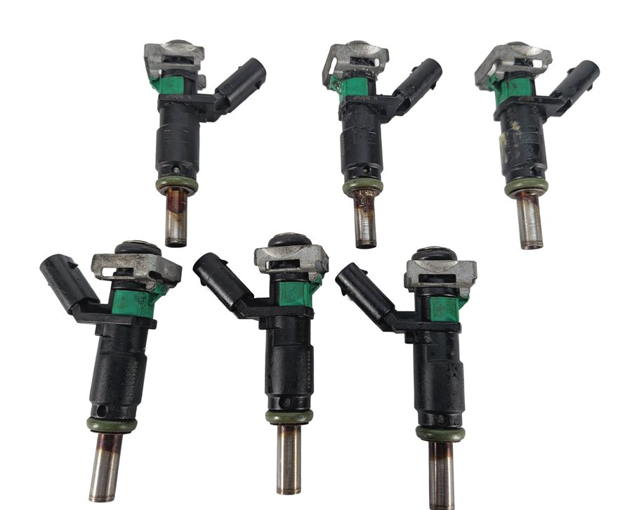 Thumbnail 2: 06-12 MERCEDES C E G GL ML S SL (W204 W212 W221 W164 X164) FUEL INJECTOR SET 6
