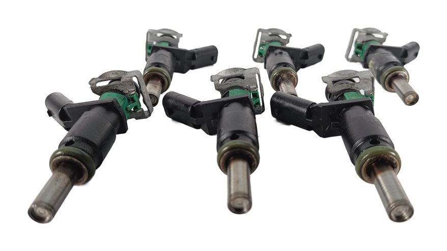 Thumbnail 3: 06-12 MERCEDES C E G GL ML S SL (W204 W212 W221 W164 X164) FUEL INJECTOR SET 6