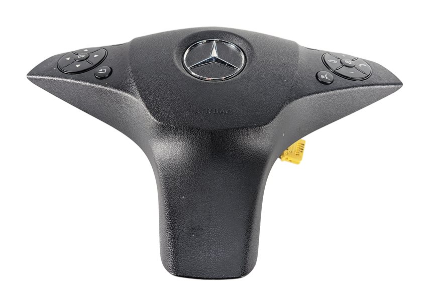 Thumbnail 2: 10-11 MERCEDES C250 C300 C350 W204 LEFT DRIVER STEERING WHEEL SRS AIRBAG (Black)