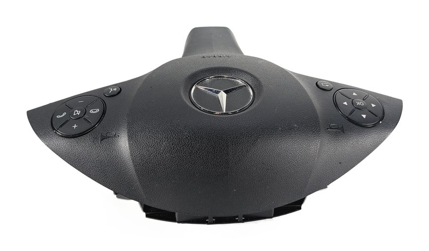 Thumbnail 3: 10-11 MERCEDES C250 C300 C350 W204 LEFT DRIVER STEERING WHEEL SRS AIRBAG (Black)
