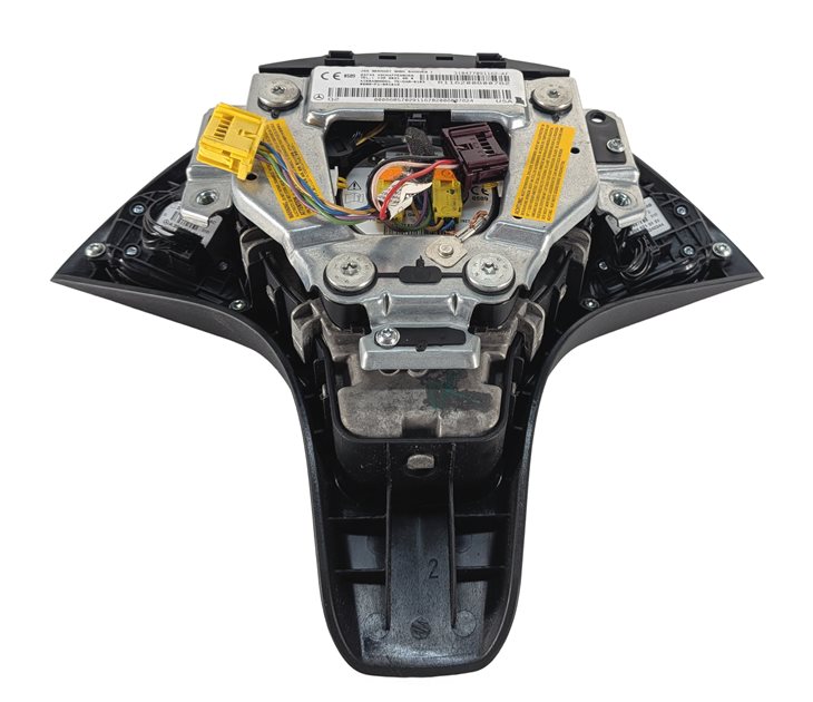 Thumbnail 4: 10-11 MERCEDES C250 C300 C350 W204 LEFT DRIVER STEERING WHEEL SRS AIRBAG (Black)
