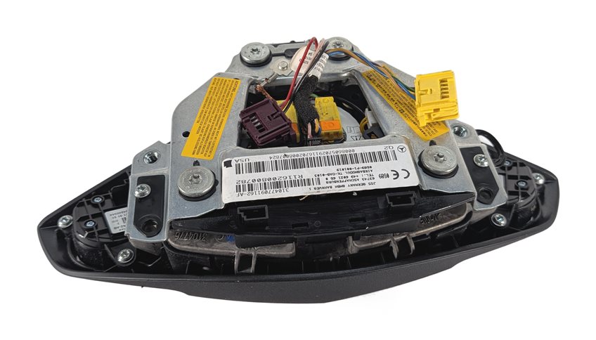 Thumbnail 5: 10-11 MERCEDES C250 C300 C350 W204 LEFT DRIVER STEERING WHEEL SRS AIRBAG (Black)