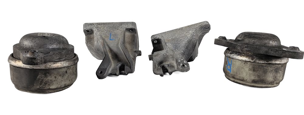 Thumbnail 2: 11 MERCEDES C300 W204 3.0L 272.948 LEFT/RIGHT ENGINE MOTOR MOUNT & BRACKET SET/4
