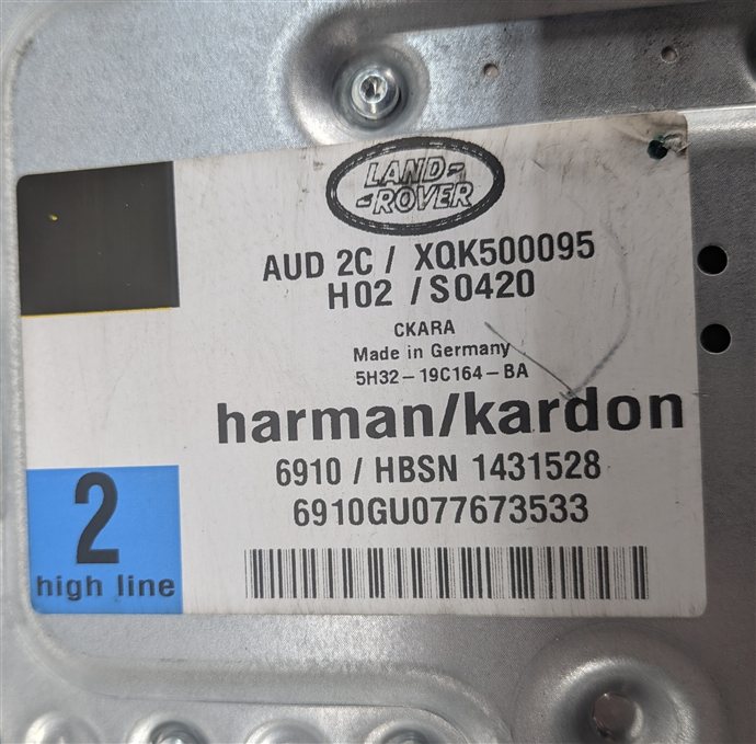 Thumbnail 5: 2005-2011 LR3 RANGE ROVER SPORT (L320) STEREO HARMAN KARDON AUDIO AMP AMPLIFIER